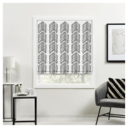 Doodle Hand Drawn Style Tribal Arrow Window Roman Shade